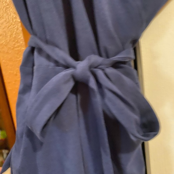 Pact organic cotton wrap dress —navy - Picture 3 of 4